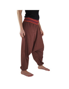 Jessie Hose mit weitem Bein, Marsala-Rot