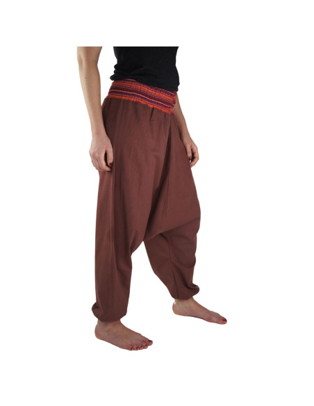 Jessie Hose mit weitem Bein, Marsala-Rot
