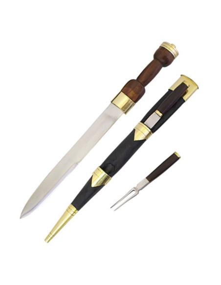 Schotse dirk met vork en mes