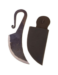 Håndsmedet middelalderkniv