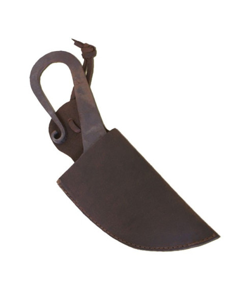 Håndsmedet middelalderkniv