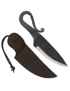 Middelalderkniv med gemseskede
