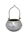 Met de hand gesmede middeleeuwse steelpan