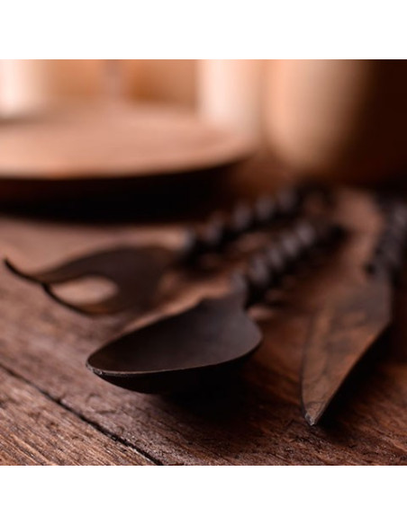 Mittelalterliches Besteck mit Hülle