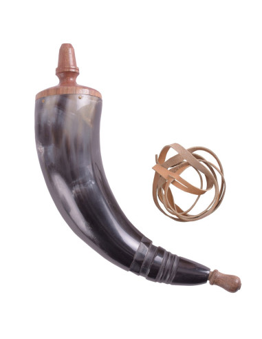 Hornstaubbeutel mit Riemen