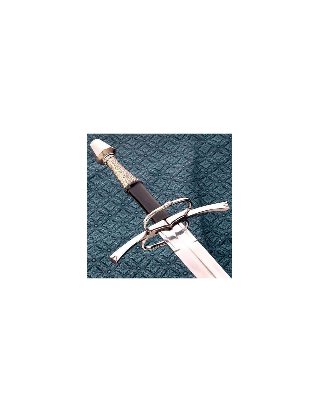 Espada Medieval-Renacimiento larga con anilla y vaina, S. XV ⚔️ Tienda- Medieval