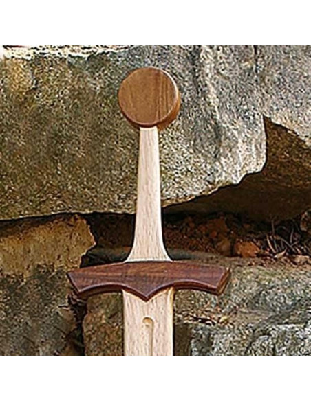 Espada medieval madera 1 mano prácticas