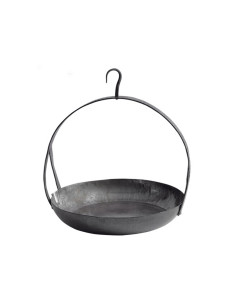 Sartén medieval colgante en acero