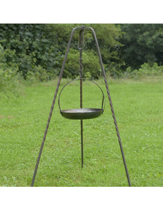 Middeleeuwse stalen hangende braadpan 2