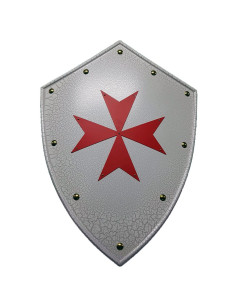 Escudo Medieval Rojo Calatravos Cross-Marto Caballeros Calentador Escudos 
