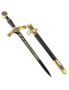Daga medieval con vaina
