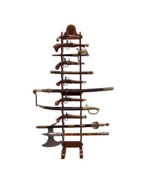 Expositor 24 pistolas para colgar (162 cms.)