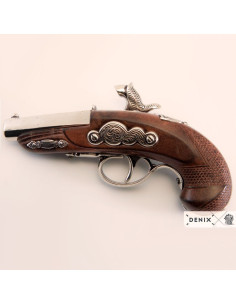 Silver Percussion Philadelphia Deringer Pistol 2
