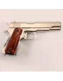 Vernickelte M1911A1 Automatikpistole, USA 1911