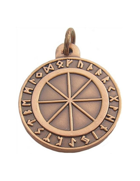 Celtic Runic Wheel Pendant
