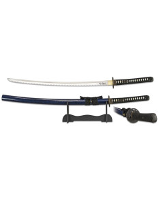 Katana-Klinge aus Kohlenstoffstahl mit Basis