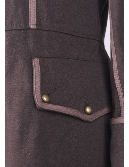 Braune Blackbeard-Piratenjacke