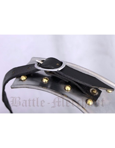 Mittelalterlicher Brustpanzer aus Stahl, verstellbar