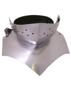 Verstelbare gotische gorget uit de 15e eeuw
