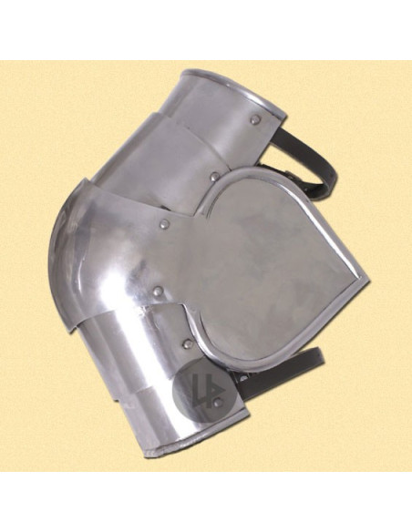 Pareja de coderas medievales en acero