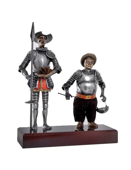 Miniatura Don Quijote y Sancho Panza, 24 cms.