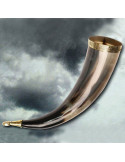 Vikinghoorn zonder gat, 38 cm.