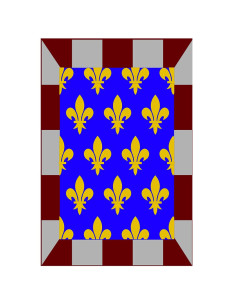 Mittelalterliches Lilienmosaikbanner, verschiedene Größen