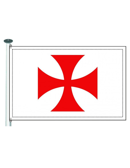 Bandera templaria Cruz Paté