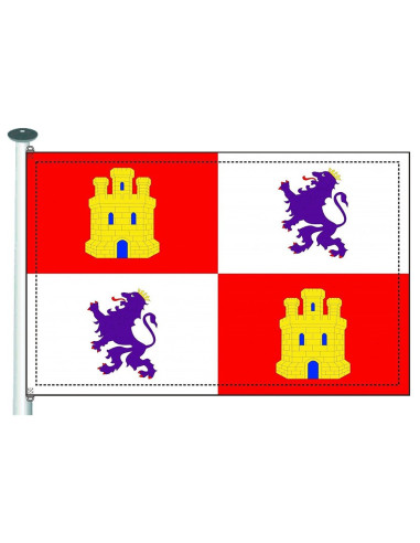 Castilien og Leóns flag (til udendørs)