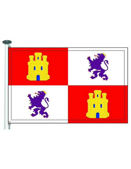 Vlag van Castilla y León (voor buitengebruik)