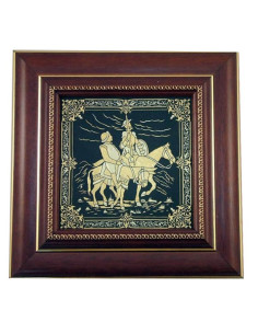 Quijote Damasquinado-Gemälde, 18 cm.