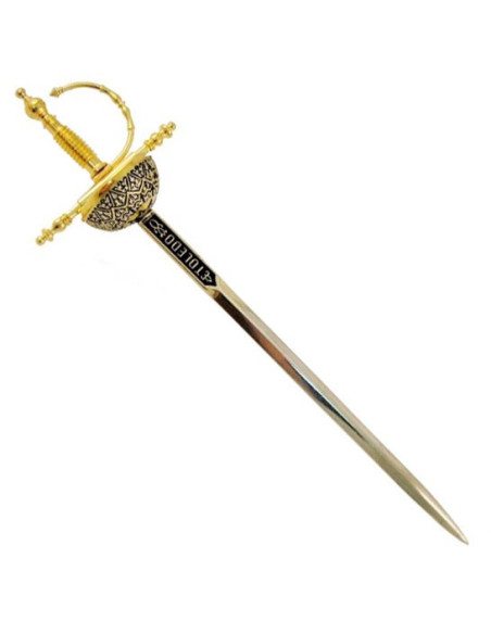 Damascene Renaissance Bowl Sword Letter Opener
