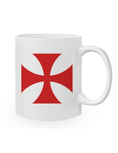 Keramikbecher Templerkreuz