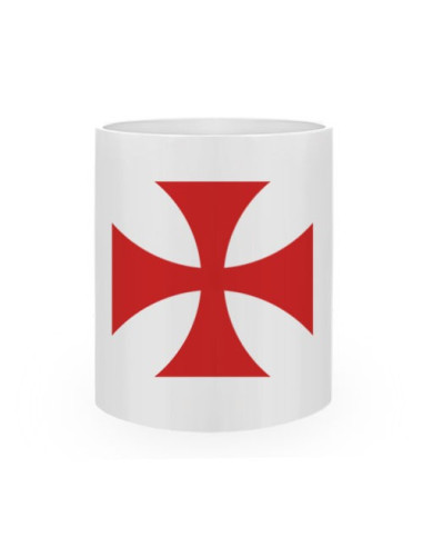 Keramikbecher Templerkreuz
