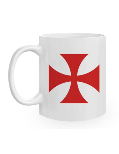 Taza de Cerámica Cruz Templaria