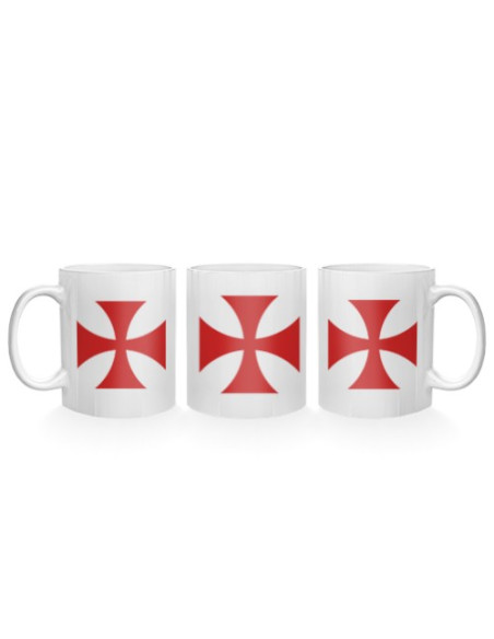 Taza de Cerámica Cruz Templaria