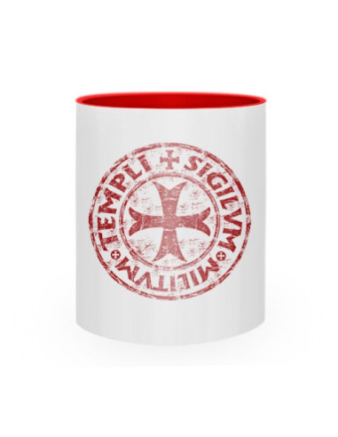 Taza de Cerámica Cruz-Sello Templarios