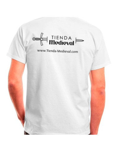 Wit winkel-middeleeuws T-shirt