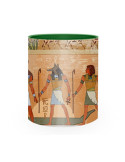 Keramiktasse Pharaonen und ägyptische Götter