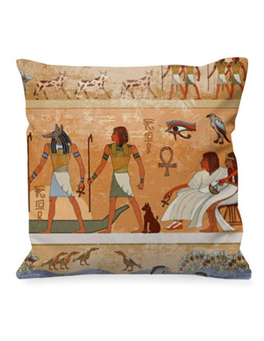 Pude med faraoer og egyptiske guder