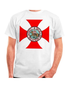 Templer-Kreuz-T-Shirt mit Tempelrittern