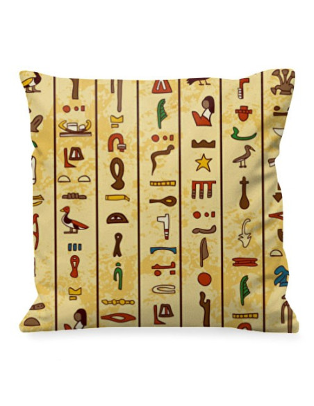 Pude med egyptiske hieroglyfer