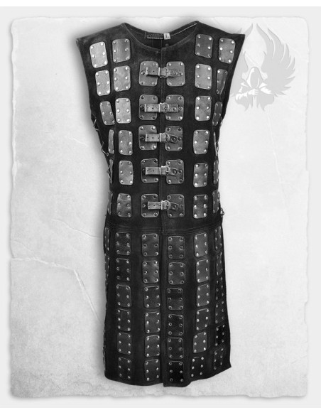 Osric brigantine i sort læder