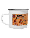 Becher aus emailliertem Messing Vintage Ägypter