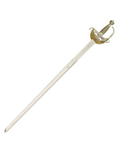 Espada Carlos III Dorada con grabados 2