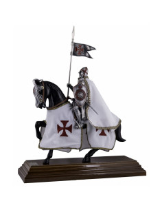 Tempeliersridder te paard (33 cm)