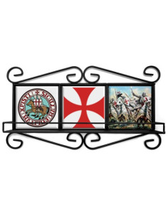Rustikaler Rahmen der Templer aus Schmiedekunst