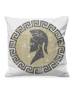 Græsk Spartan Warrior Pude