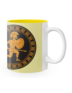 Taza Cerámica Guerreros Antigua Grecia