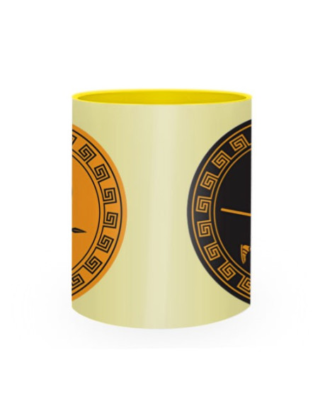 Taza Cerámica Guerreros Antigua Grecia